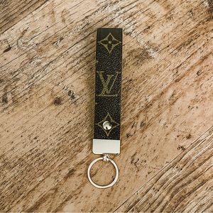 Upcycled Louis Vuitton - Keychain made from Authentic Louis Vuitton Bag